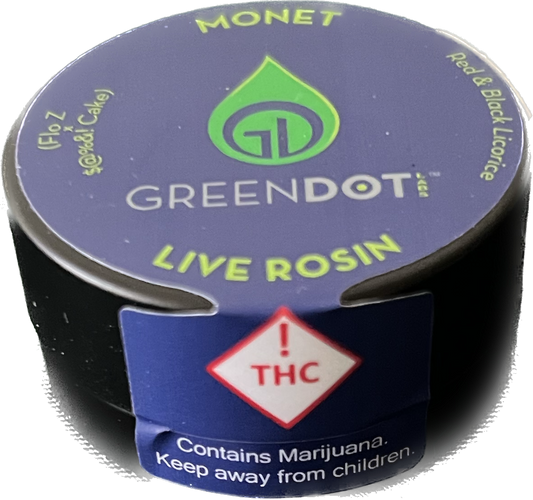 Greendot Labs™️  (Monet) 1g Live Rosin