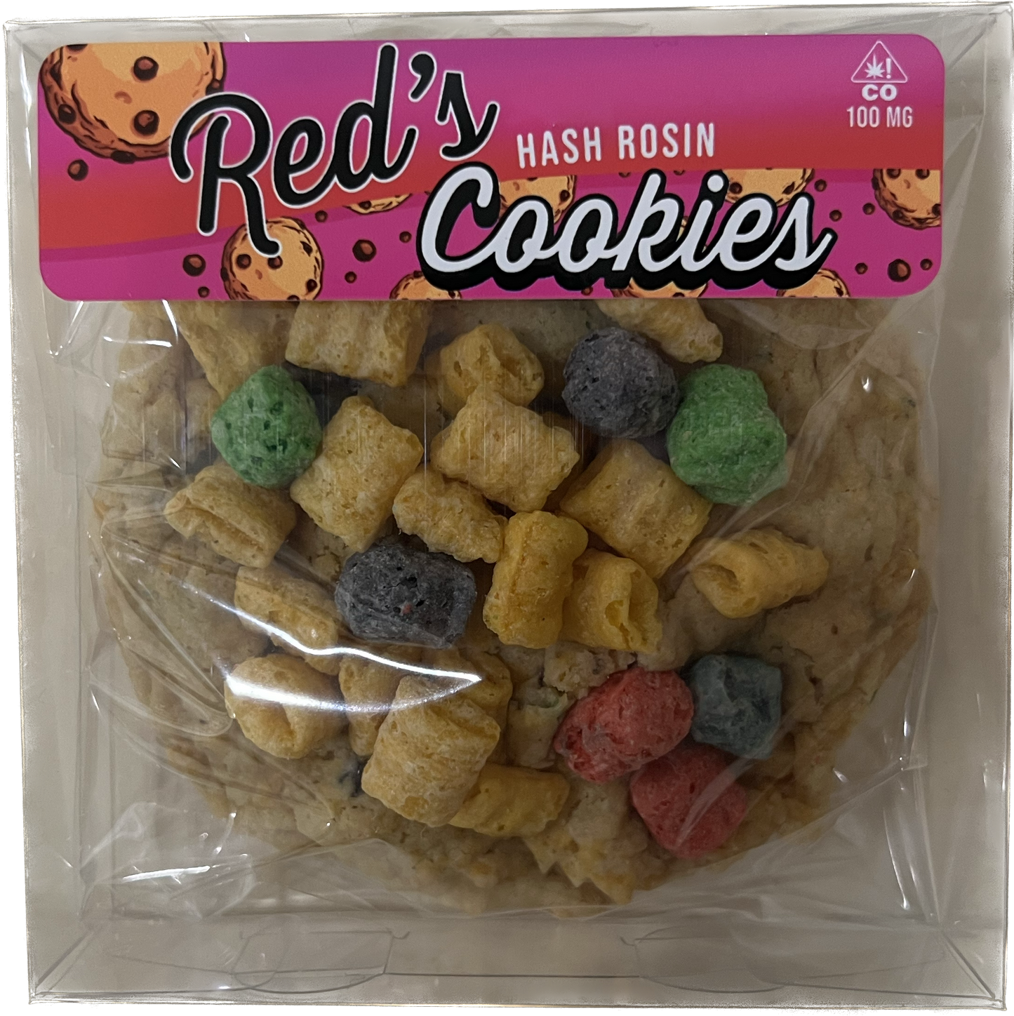 Red's Hash Rosin Cookies (Crunchy Berry - 100mg)