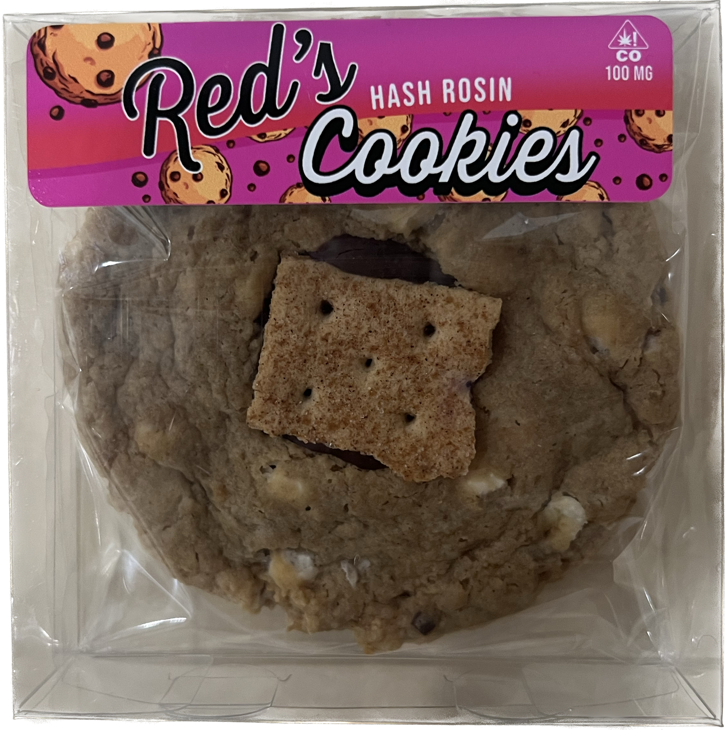 Red's Hash Rosin Cookie (Smore’s - 100mg)