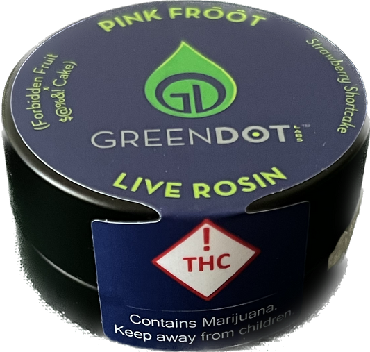 Greendot Labs™️  (Pink Froot) 1g Live Rosin