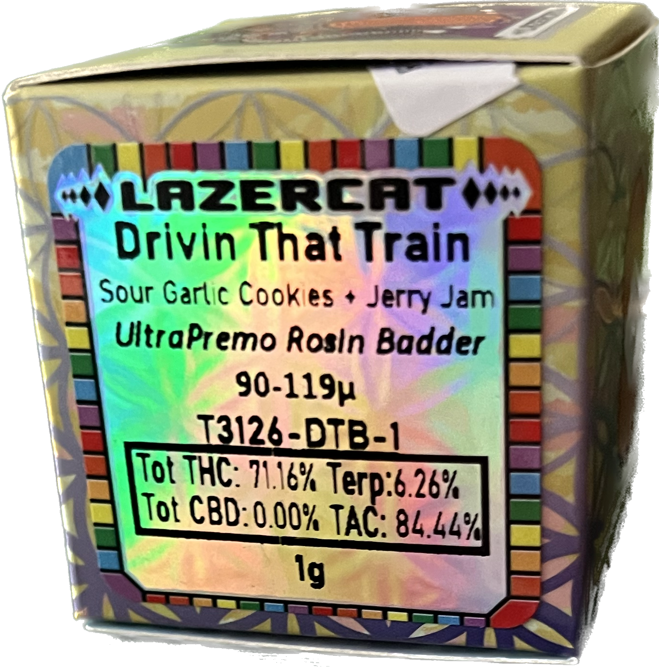 Lazercat™️ (Drivin That Train) 1g Live Rosin Jar 90-119u